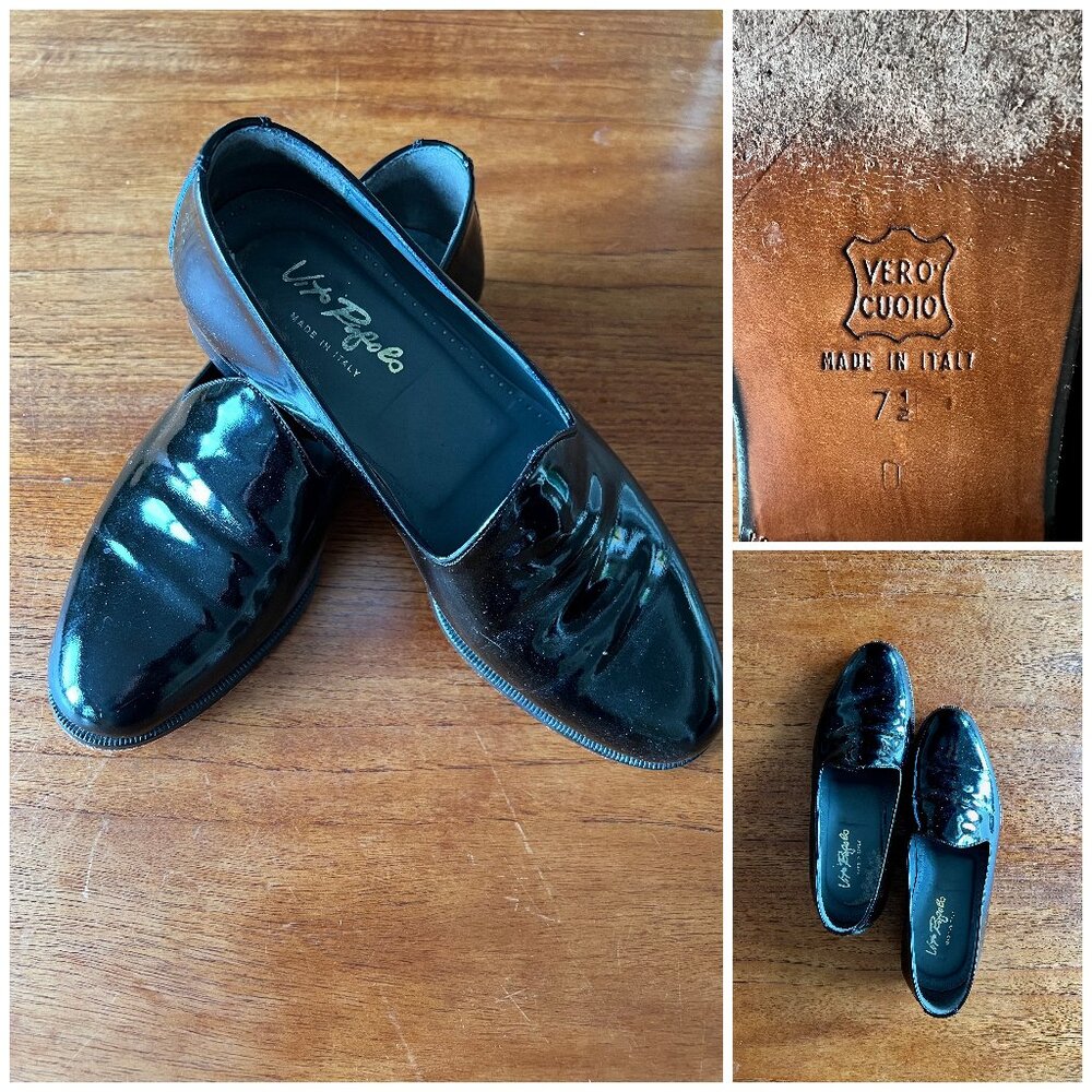 Patent Leather Shoes 7.5 Formal Court Shoes Tuxedo Wedding